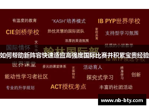 如何帮助新阵容快速适应高强度国际比赛并积累宝贵经验