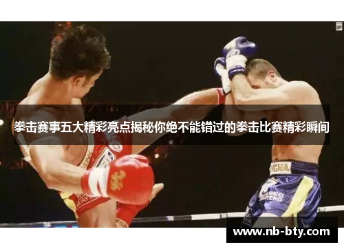 拳击赛事五大精彩亮点揭秘你绝不能错过的拳击比赛精彩瞬间